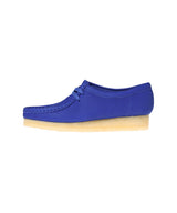 Wallabee. Bright Blue Lea-CLARKS-Forget-me-nots Online Store