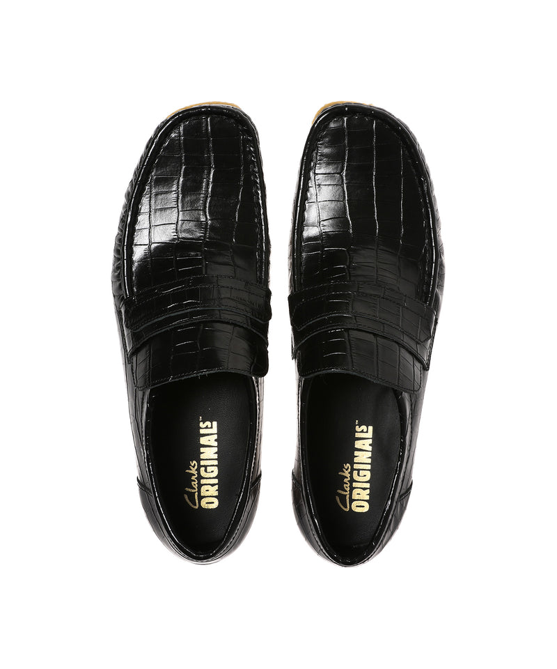 Wallabeeloafer Black Croc-Clarks-Forget-me-nots Online Store