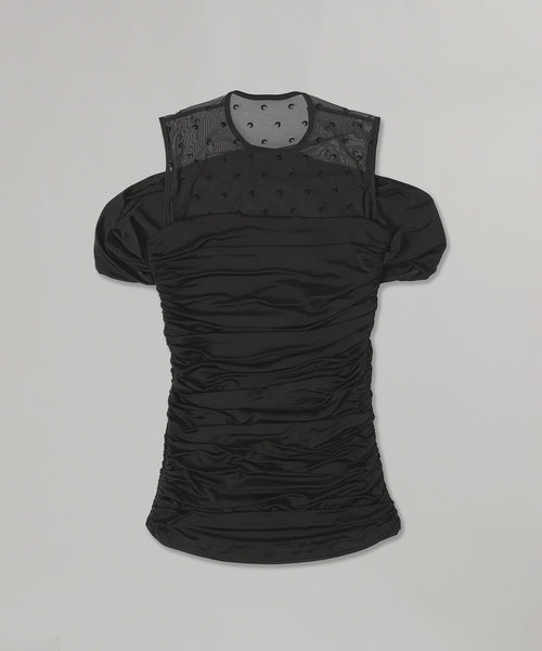 Crepe Jersey Sl Top-Marine Serre-Forget-me-nots Online Store