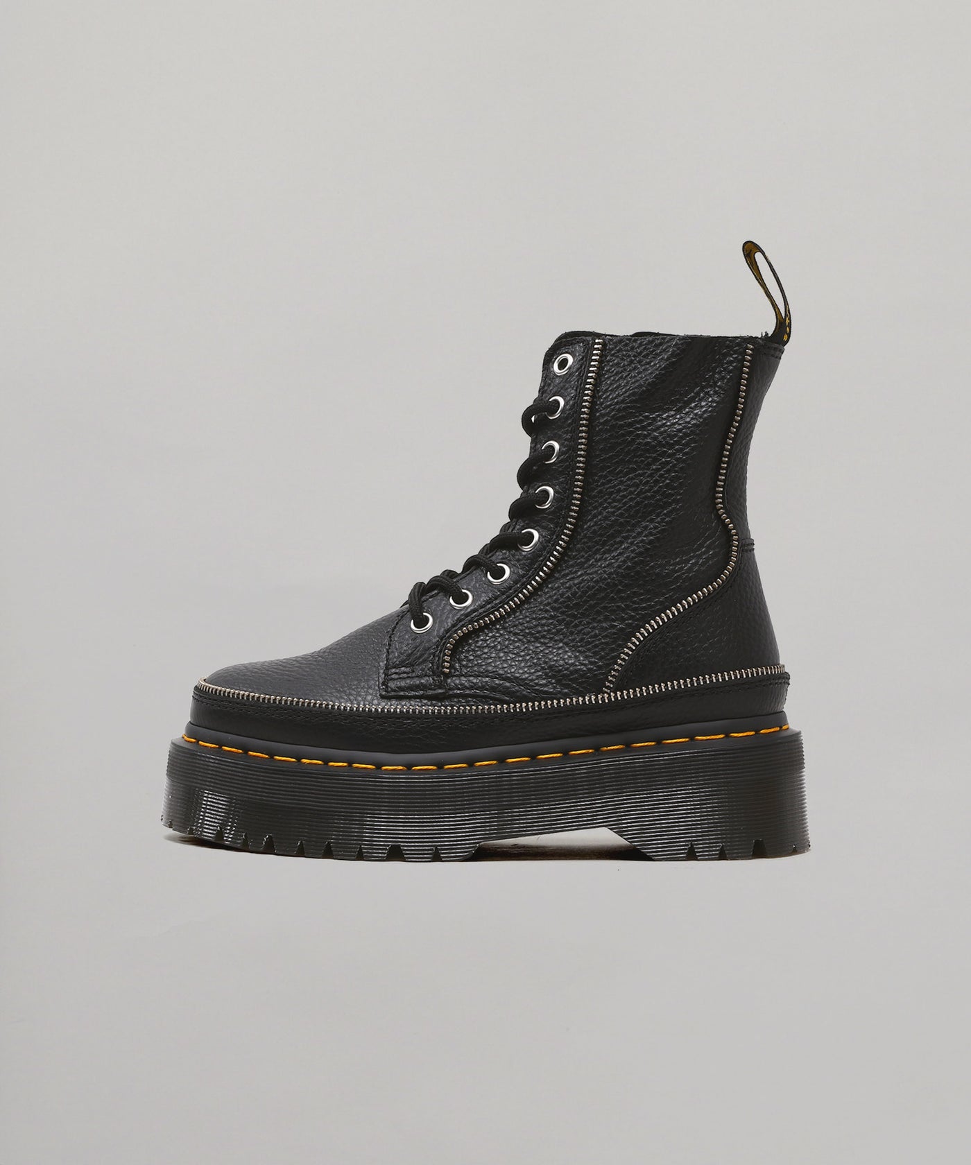 Dr. Martens QUAD ZIP UK3 ダブルソール　フロントジップ DR.MARTENS ポインテッドトゥフロントジップ UK7