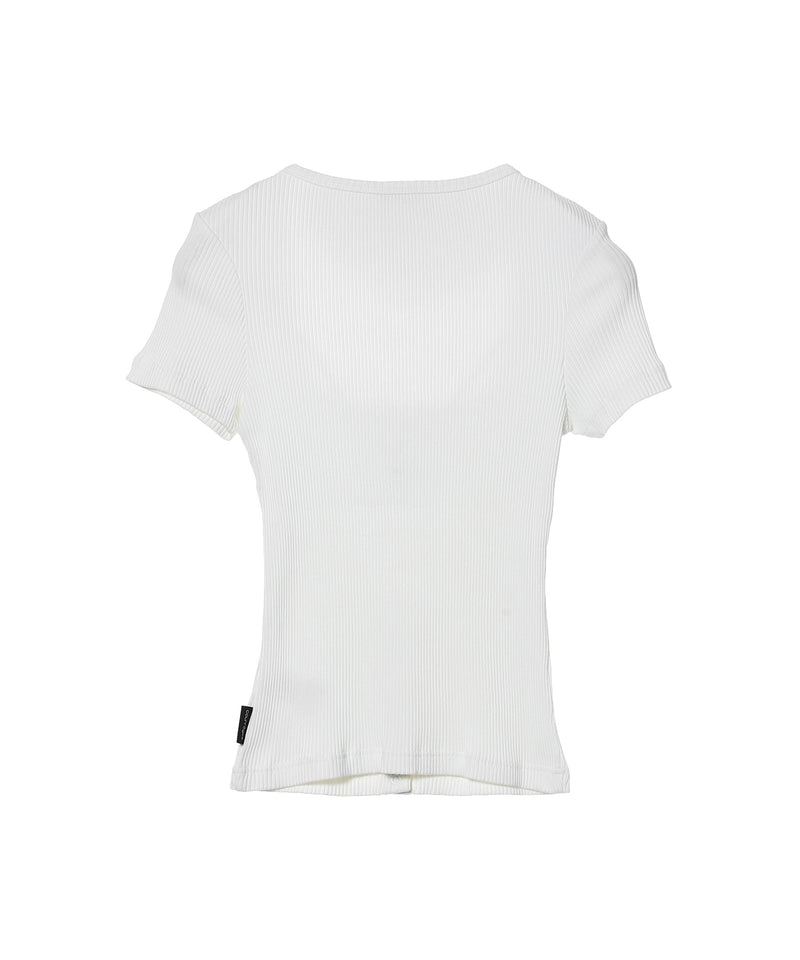 Snaps 90S Rib T-Shirt-courrèges-Forget-me-nots Online Store