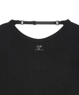 Elastic Wrists Rib Knit Sweater-courrèges-Forget-me-nots Online Store