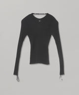 Elastic Wrists Rib Knit Sweater-courrèges-Forget-me-nots Online Store