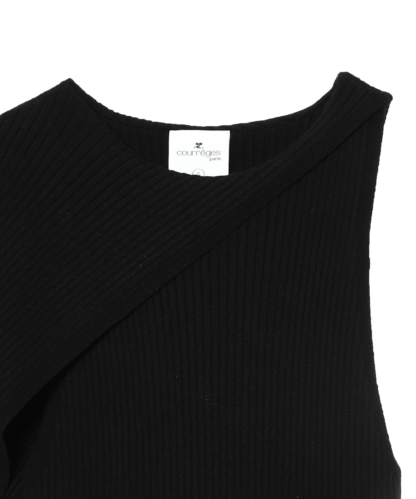 COURREGES クレシュ アントレッセト ライト ニット トレス クレージュ(courrèges)｜Slash Contrast Top ｜Forget-me-nots