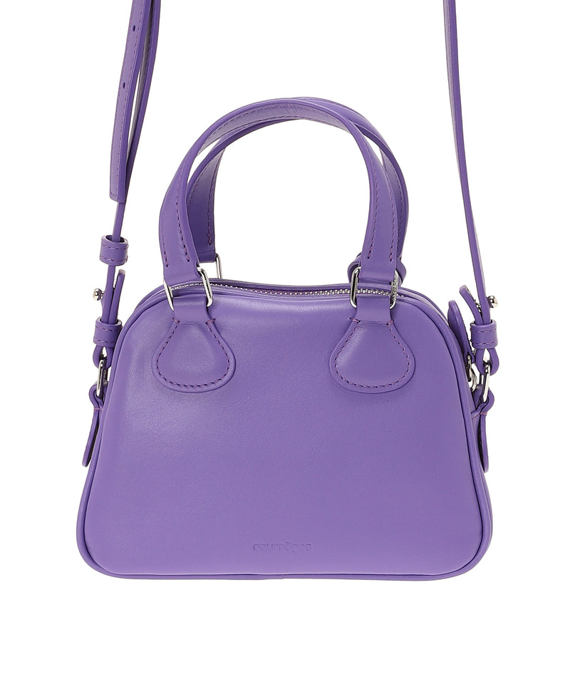 Ac Stud Leather Mini Bowling Bag-courrèges-Forget-me-nots Online Store