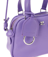 Ac Stud Leather Mini Bowling Bag-courrèges-Forget-me-nots Online Store