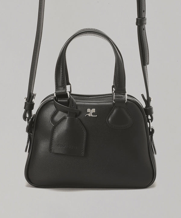 Ac Stud Leather Mini Bowling Bag-courrèges-Forget-me-nots Online Store