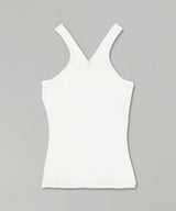 Criss Cross 90S Rib Tank Top-courrèges-Forget-me-nots Online Store