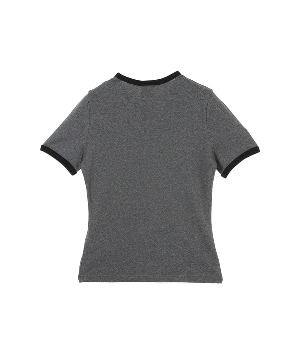 Signature Contrast T-Shirt-courrèges-Forget-me-nots Online Store