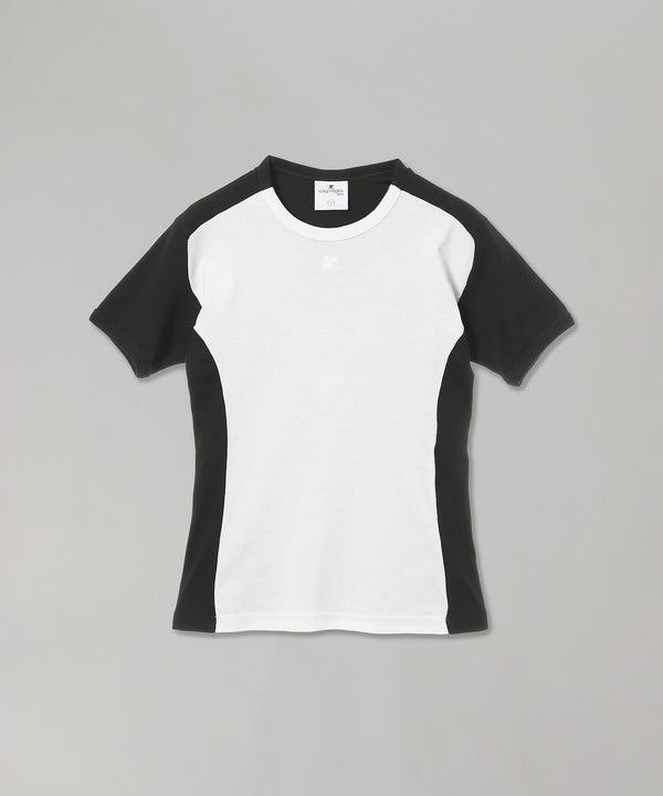 Contrast Frame T-Shirt-courrèges-Forget-me-nots Online Store