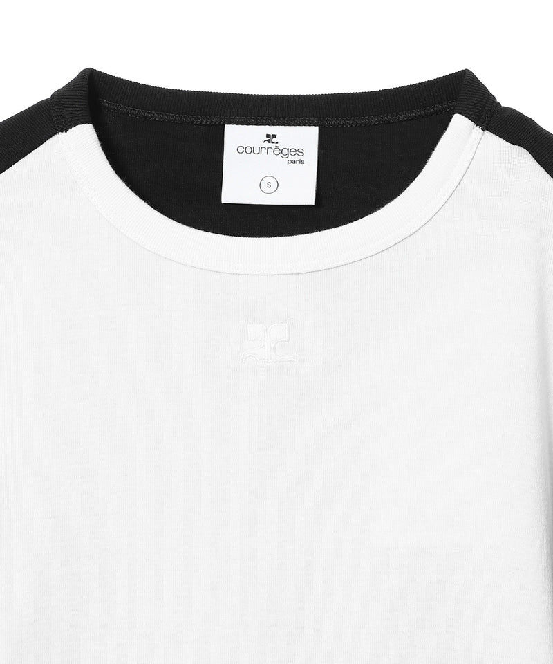 Contrast Frame Ls T-Shirt-courrèges-Forget-me-nots Online Store