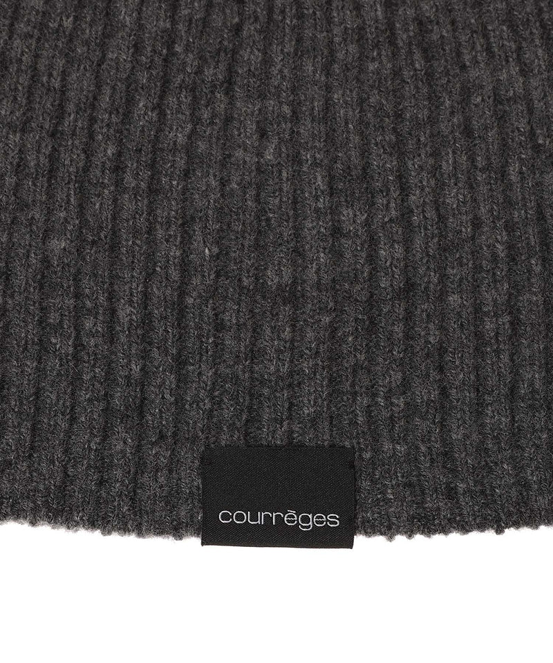 Ac Ribbed Lambswool Beanie-courrèges-Forget-me-nots Online Store