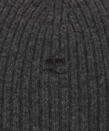 Ac Ribbed Lambswool Beanie-courrèges-Forget-me-nots Online Store