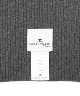 Ac Ribbed Lambswool Scarf-courrèges-Forget-me-nots Online Store