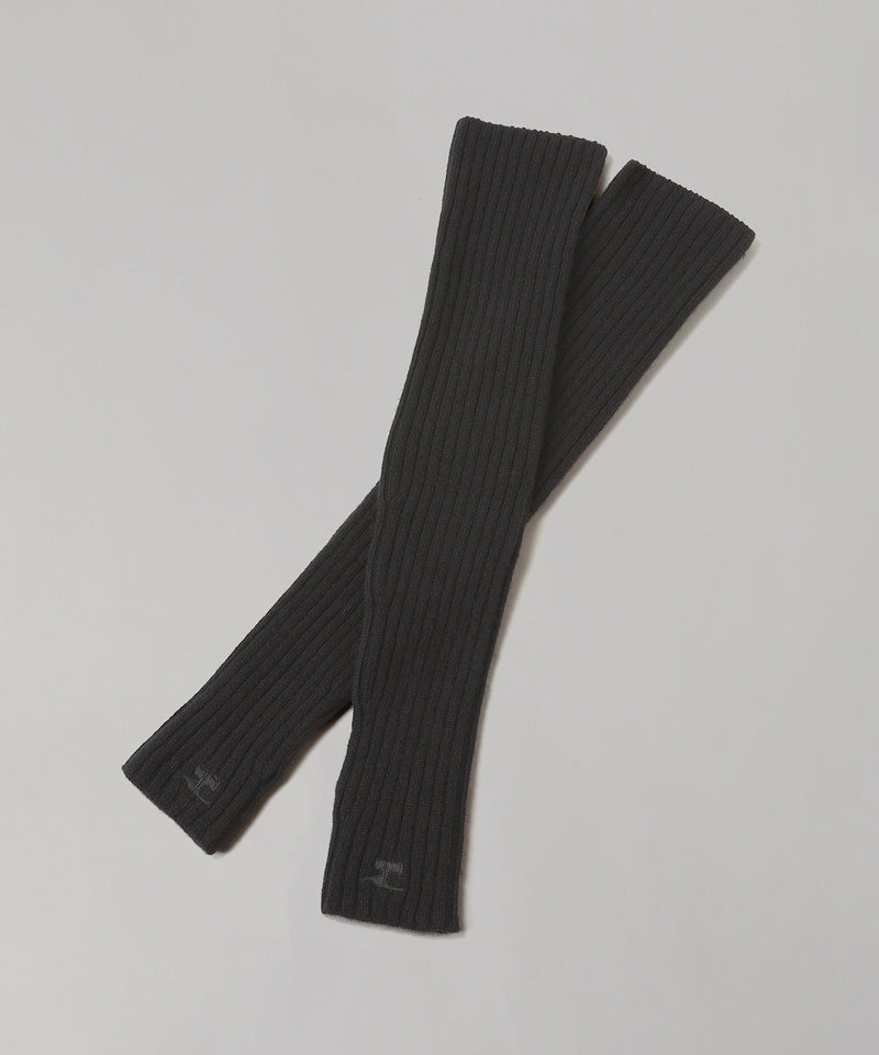 Ac Ribbed Lambswool Mittens-courrèges-Forget-me-nots Online Store