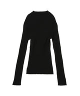 Frame Contrast Rib Knit Sweater-courrèges-Forget-me-nots Online Store