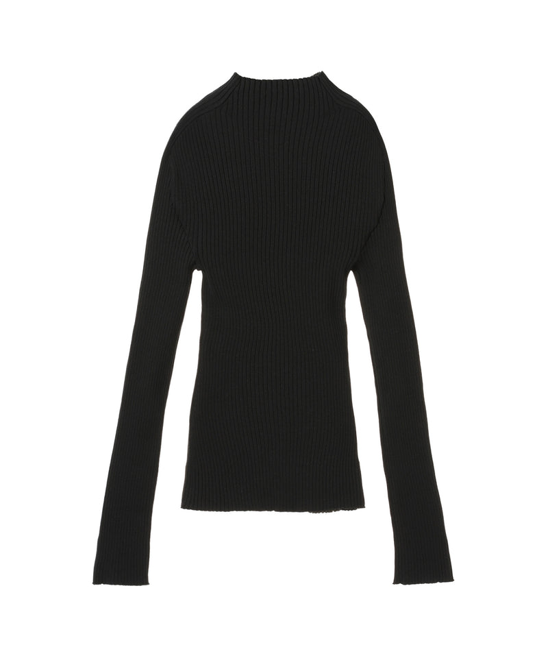 Frame Contrast Rib Knit Sweater-courrèges-Forget-me-nots Online Store