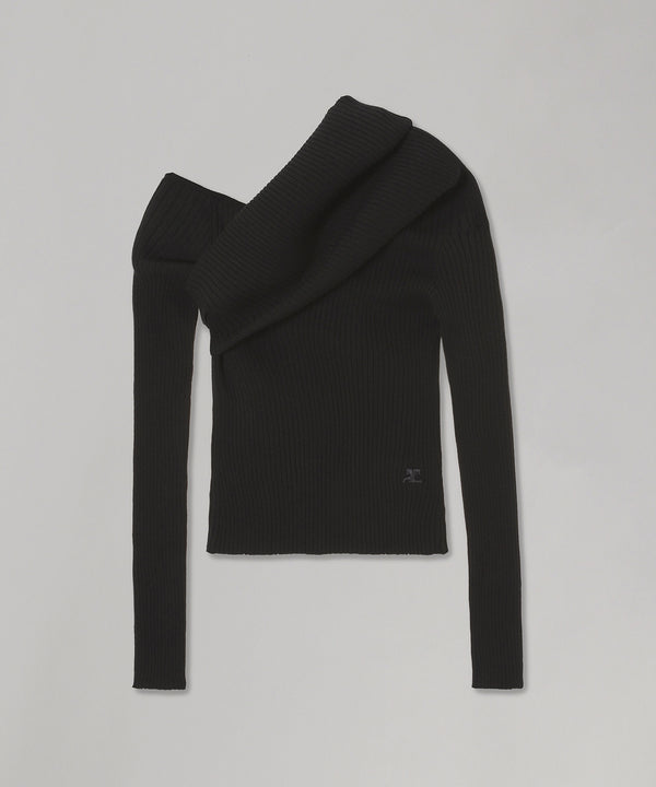 Twist Rib Knit Sweater-courrèges-Forget-me-nots Online Store