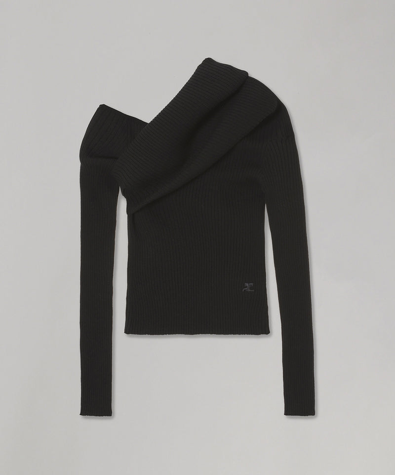 Twist Rib Knit Sweater-courrèges-Forget-me-nots Online Store