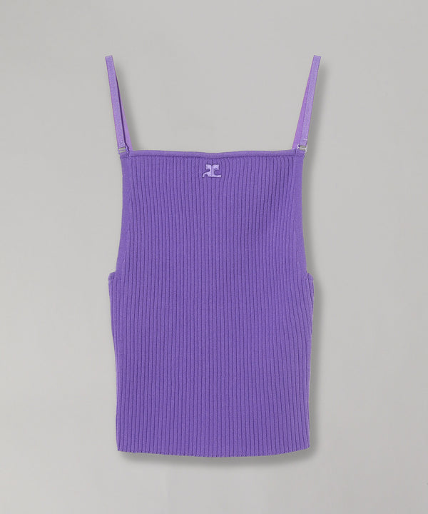 Rib Knit Tank Top-courrèges-Forget-me-nots Online Store