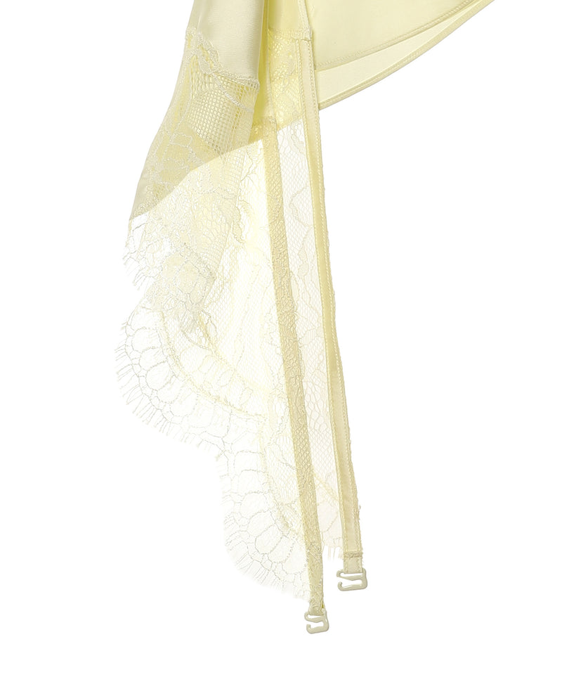 Undressed Lace Satin Dress-courrèges-Forget-me-nots Online Store