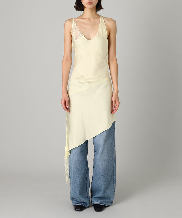 Undressed Lace Satin Dress-courrèges-Forget-me-nots Online Store