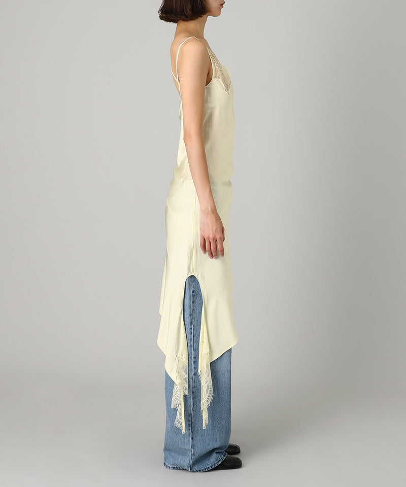 Undressed Lace Satin Dress-courrèges-Forget-me-nots Online Store