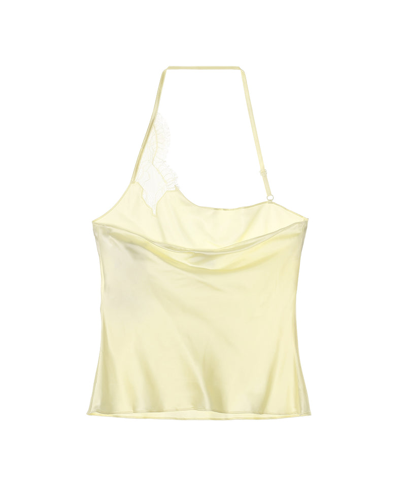 Lace Asymmetrical Top-courrèges-Forget-me-nots Online Store