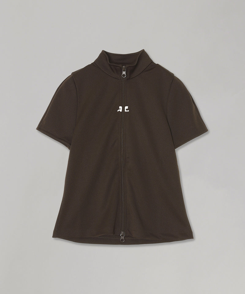 Interlock Zipped Top-courrèges-Forget-me-nots Online Store