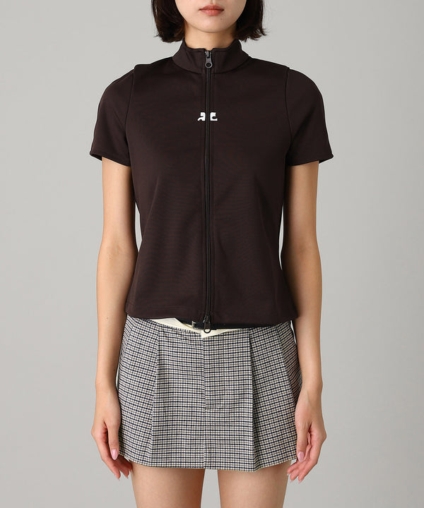 Interlock Zipped Top-courrèges-Forget-me-nots Online Store