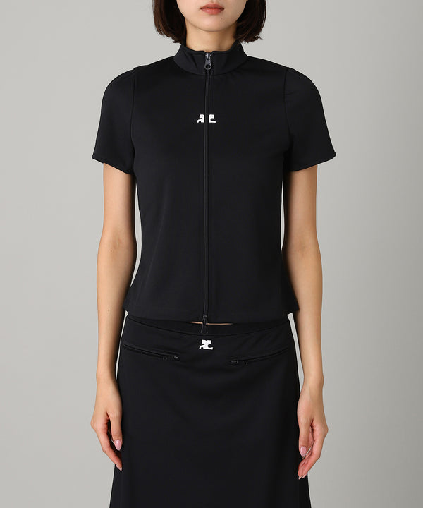 Interlock Zipped Top-courrèges-Forget-me-nots Online Store