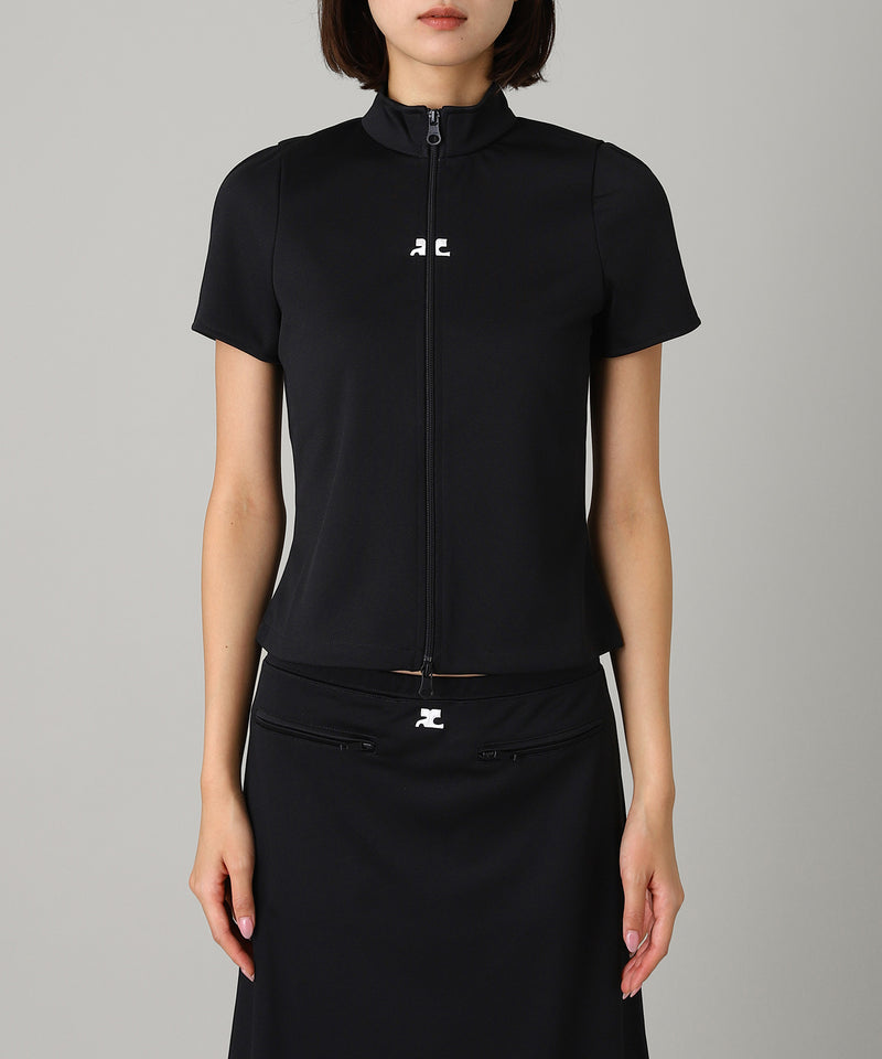 Interlock Zipped Top-courrèges-Forget-me-nots Online Store