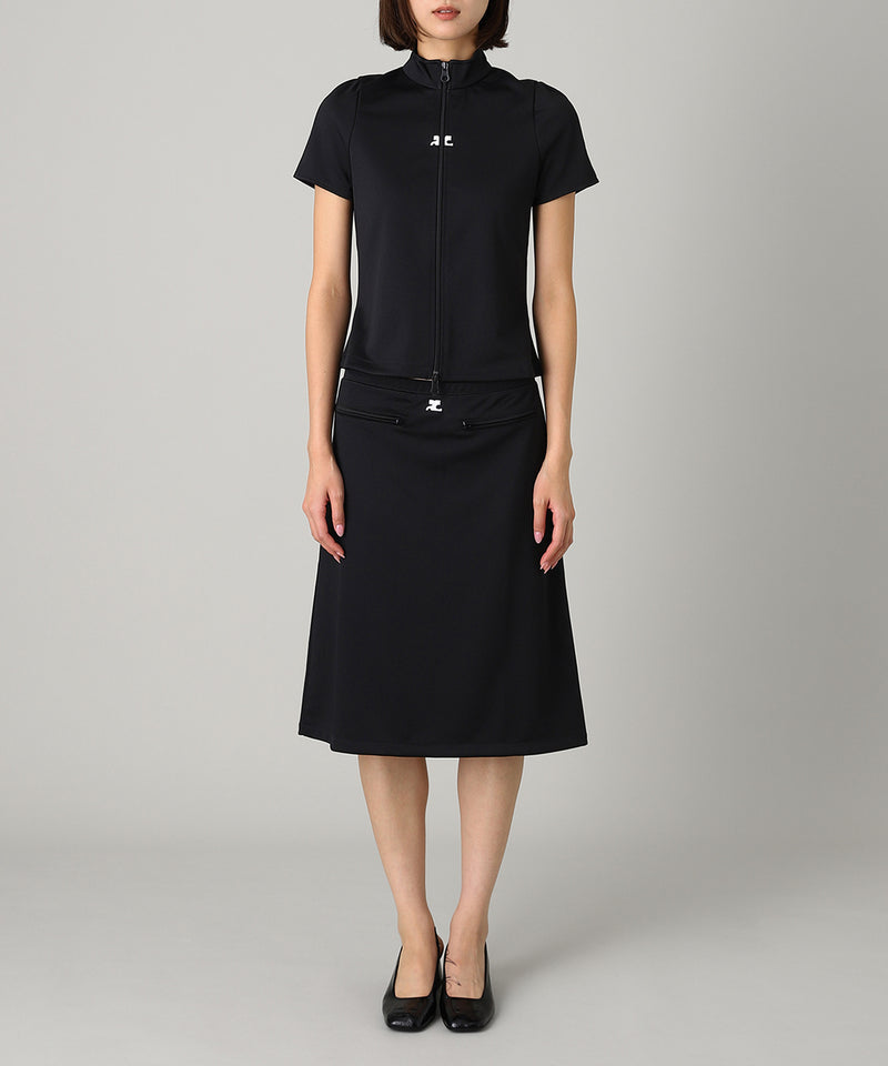 Interlock Zipped Top-courrèges-Forget-me-nots Online Store