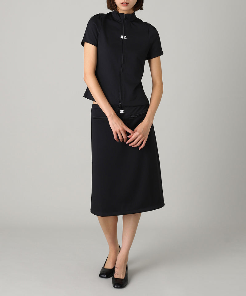Interlock Zipped Top-courrèges-Forget-me-nots Online Store