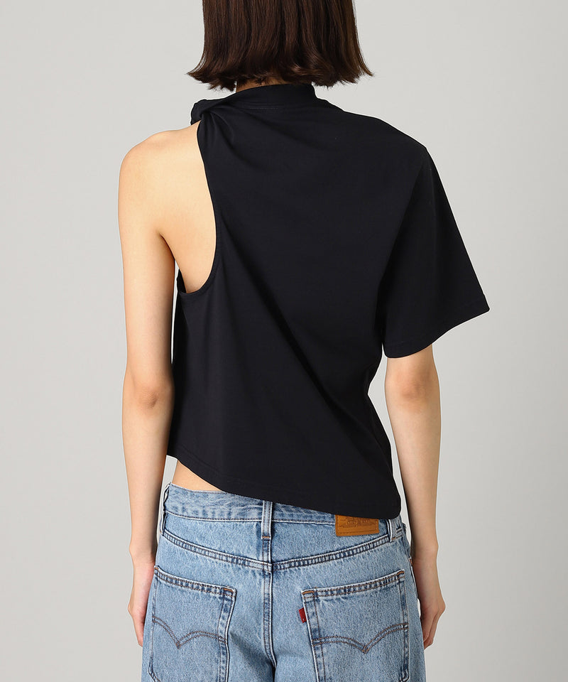 Twist Asymmetrical T-Shirt-courrèges-Forget-me-nots Online Store