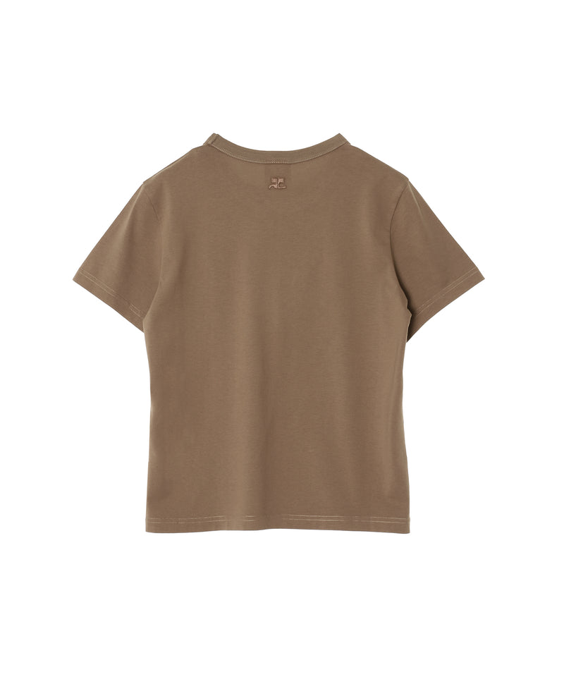 Embroidered T-Shirt-courrèges-Forget-me-nots Online Store