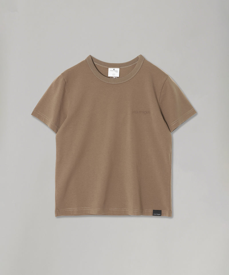 Embroidered T-Shirt-courrèges-Forget-me-nots Online Store