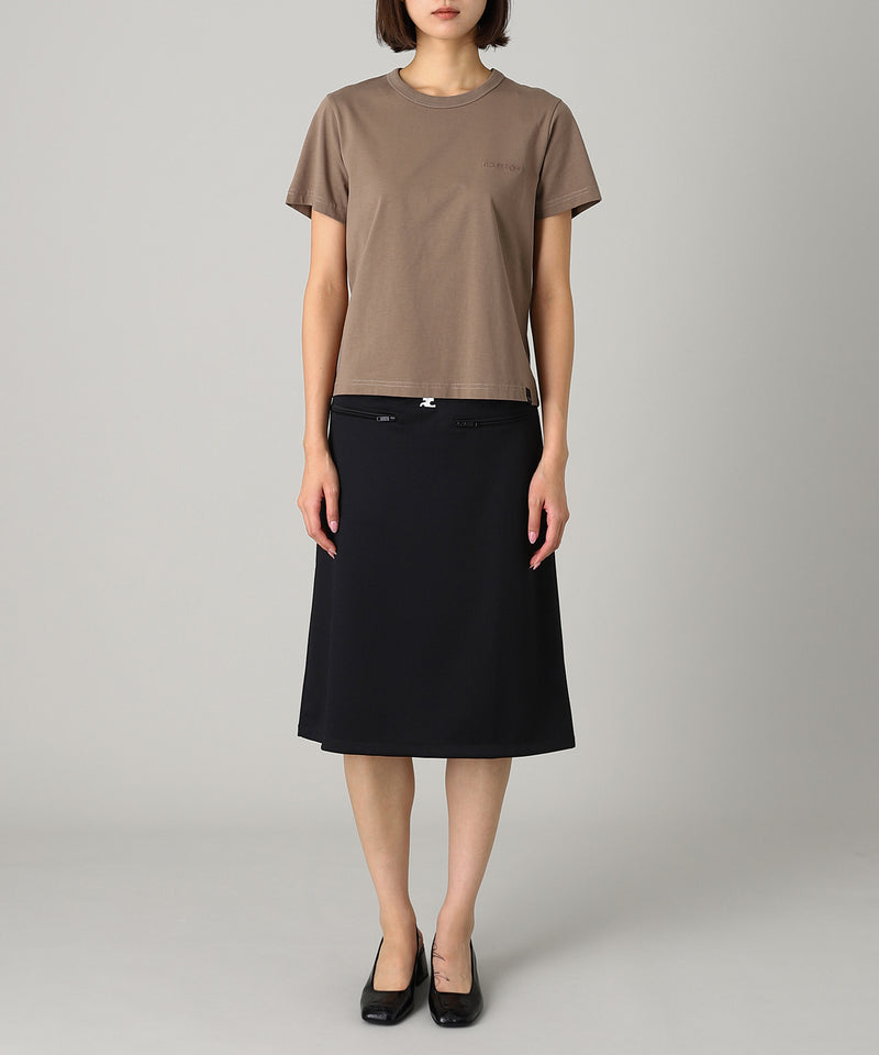 Embroidered T-Shirt-courrèges-Forget-me-nots Online Store