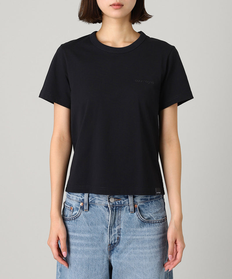Embroidered T-Shirt-courrèges-Forget-me-nots Online Store