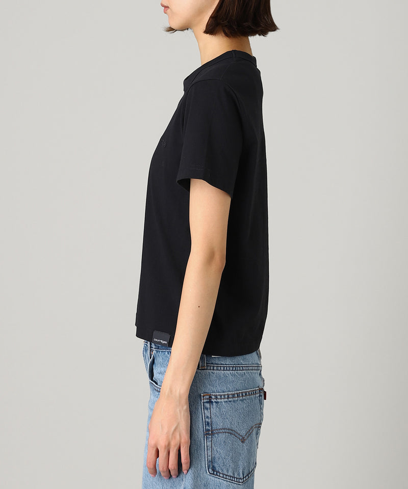 Embroidered T-Shirt-courrèges-Forget-me-nots Online Store