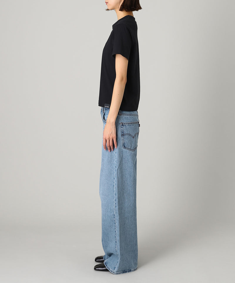 Embroidered T-Shirt-courrèges-Forget-me-nots Online Store