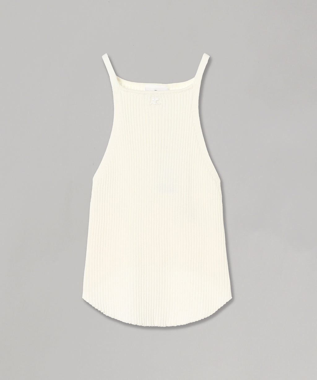 クレージュ(courrèges)｜Circle Rib Knit Top ｜Forget-me-nots