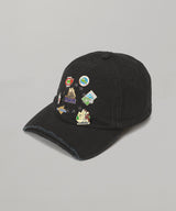 Vintage Cap & Pins Black Pin Badge Bolocap