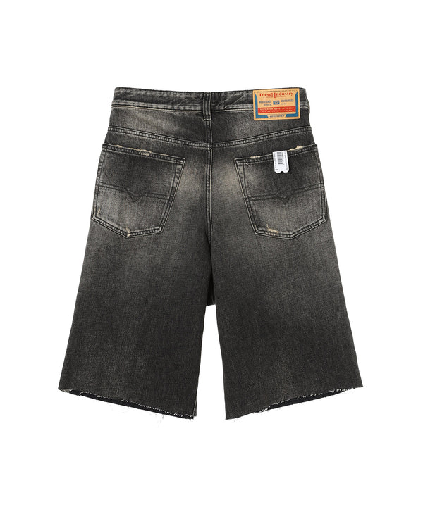 Black Denim Short-prototypes-Forget-me-nots Online Store