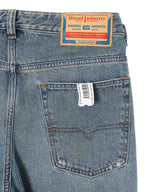 Blue Denim Blue Oversized Jean - Belt-prototypes-Forget-me-nots Online Store