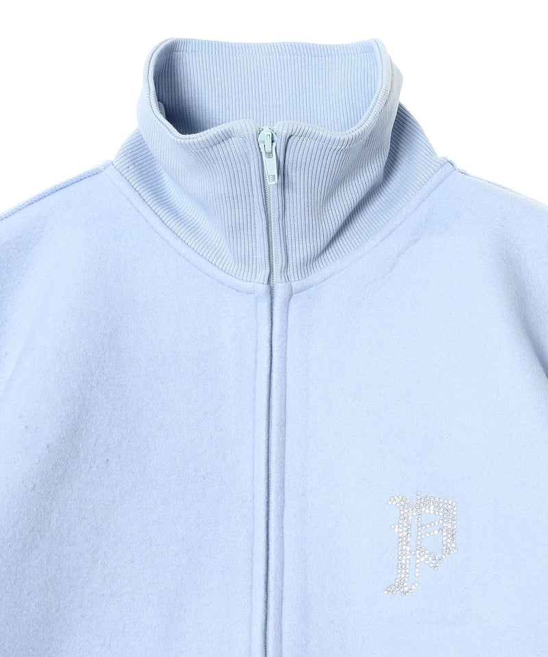 Fleece Bckd Jersey Light Blue Inside Out Fleece - Ample Tracksuit Jacket-prototypes-Forget-me-nots Online Store