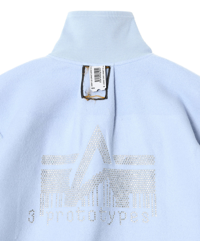 Fleece Bckd Jersey Light Blue Inside Out Fleece - Ample Tracksuit Jacket-prototypes-Forget-me-nots Online Store