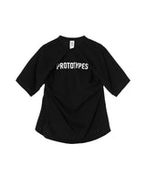 Single Jersey Black Moved Neckline Tee - Arte Labore