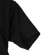 Single Jersey Black Moved Neckline Tee - Arte Labore