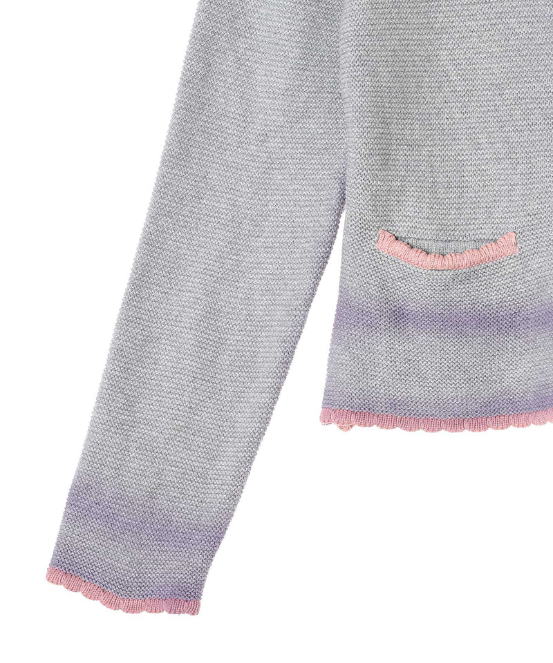 Vintage Knit & Fur Scraps Light Colour Sprayers Cardigan Fur Collar-prototypes-Forget-me-nots Online Store